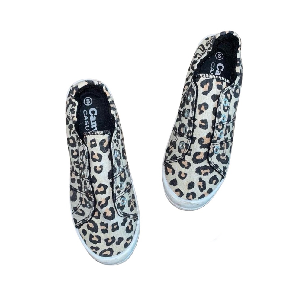 Canvas Casuals Leopard Sneakers